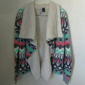 Thick Soft Fuzzy Patterned Sweater